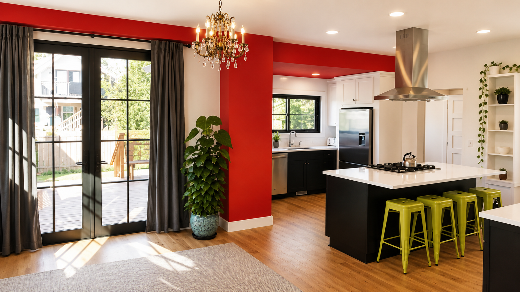 Modern open-concept kitchen remodel in Portland, Oregon