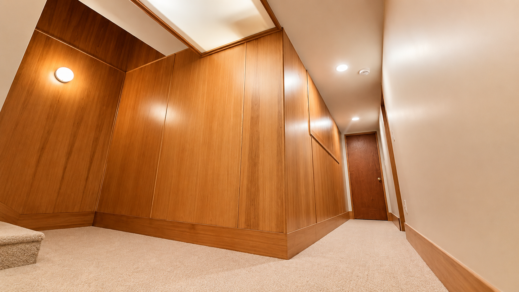 Spacious bedroom in the Nixon basement ADU conversion in Milwaukie, Oregon.